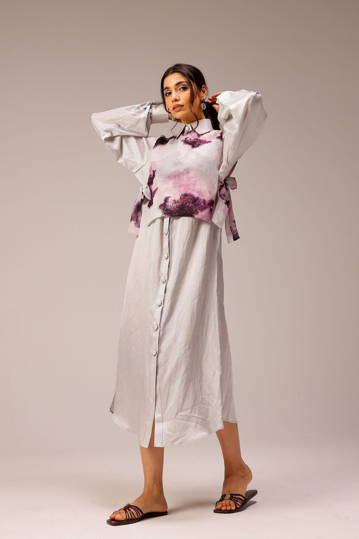 Mila Bib Shirt Dress