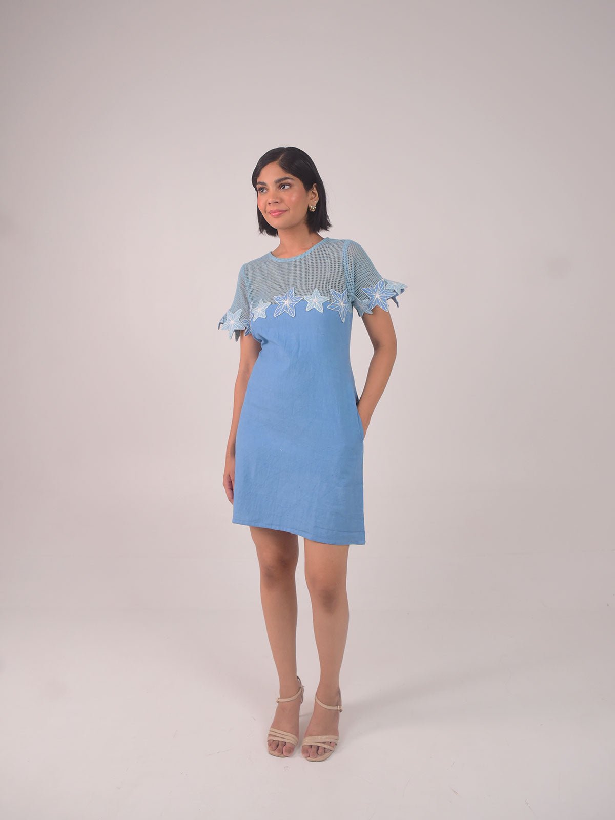 Demi Embroidered Applique Dress