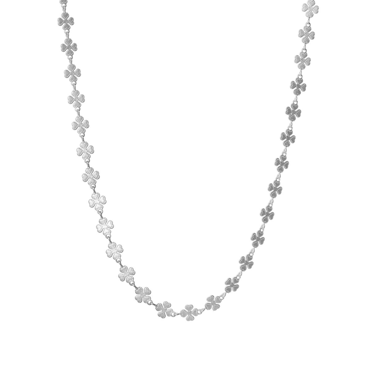 Clover Leaf Chain Silver