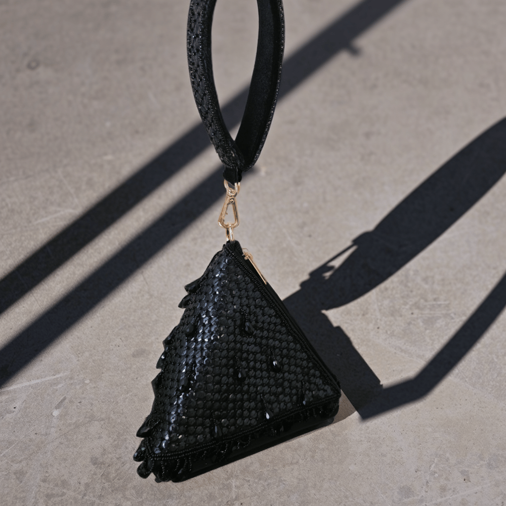 Pyramid Bag In Black