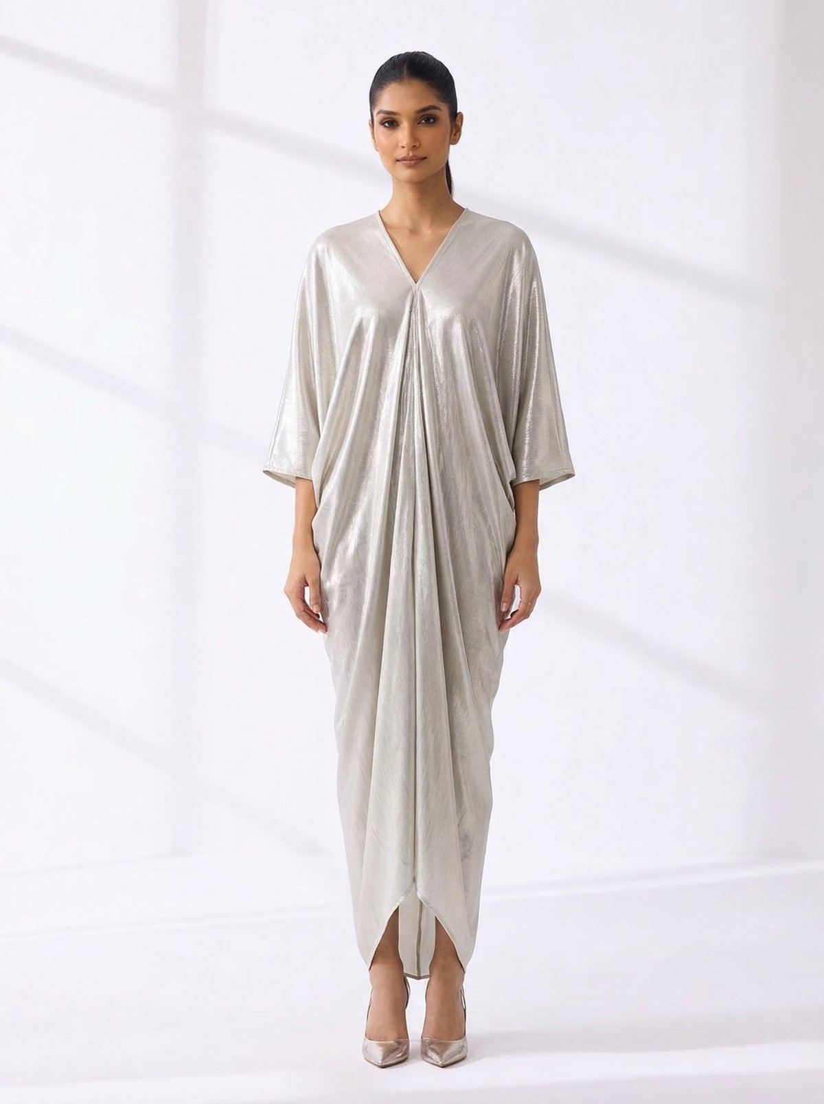 Drape Cowl Kaftan Ivory
