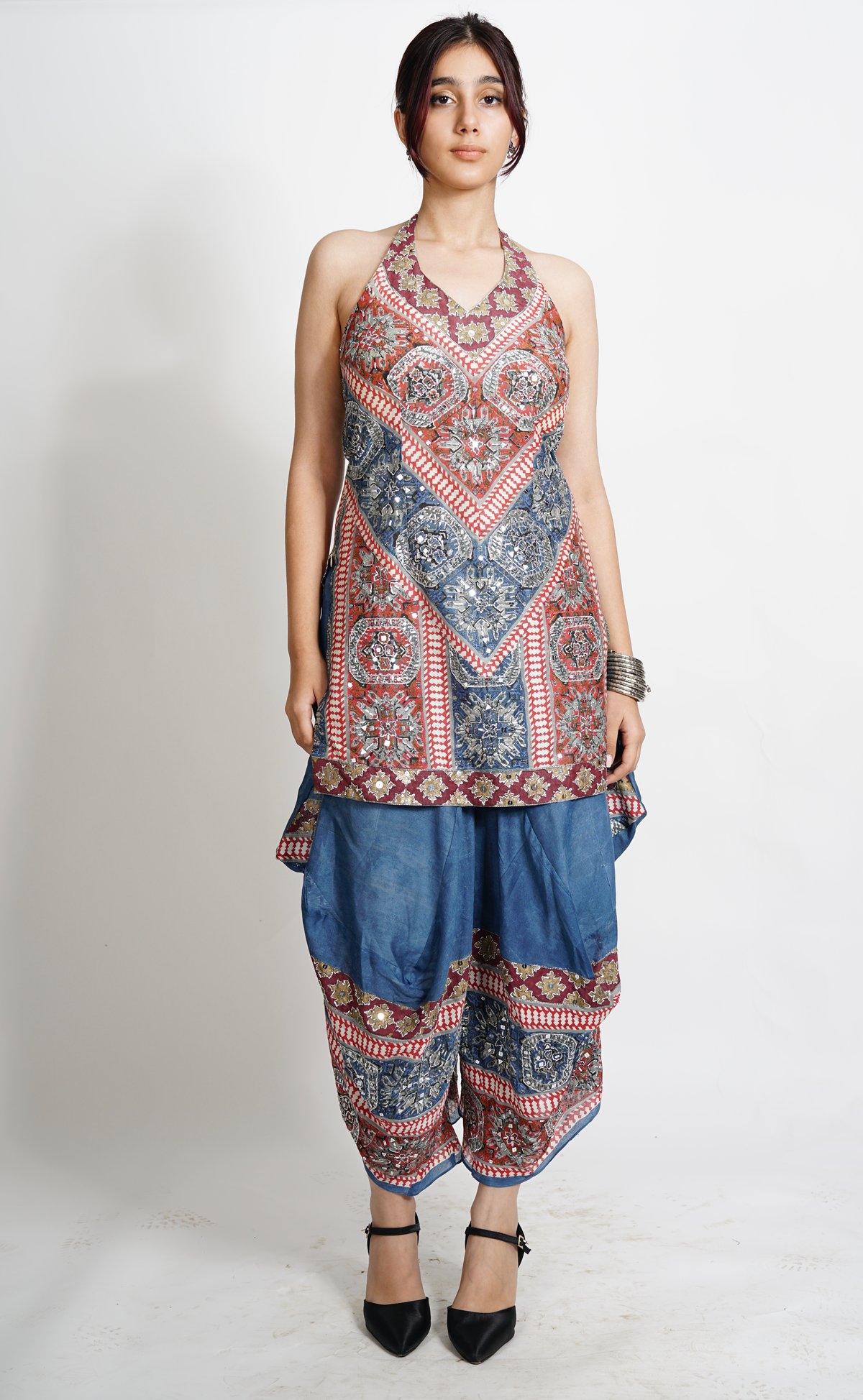 1680-100-Weavique-Three Pc Speciality Pant Set