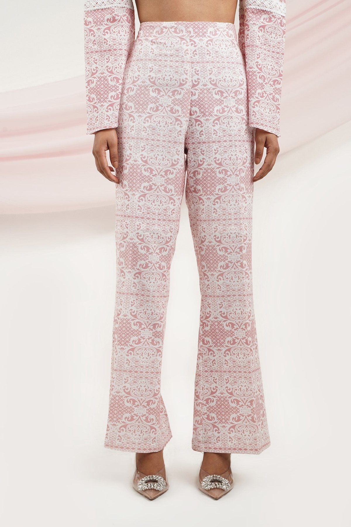 Lady Like Pants- Pink Lace