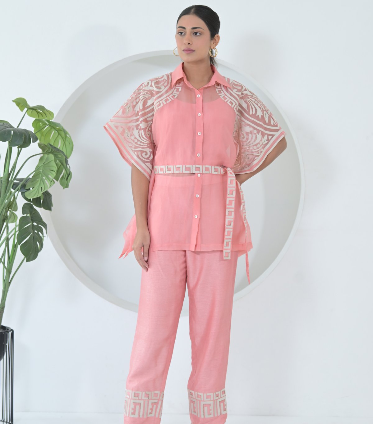 Rio Noir Organza Kaftan Coord Set
