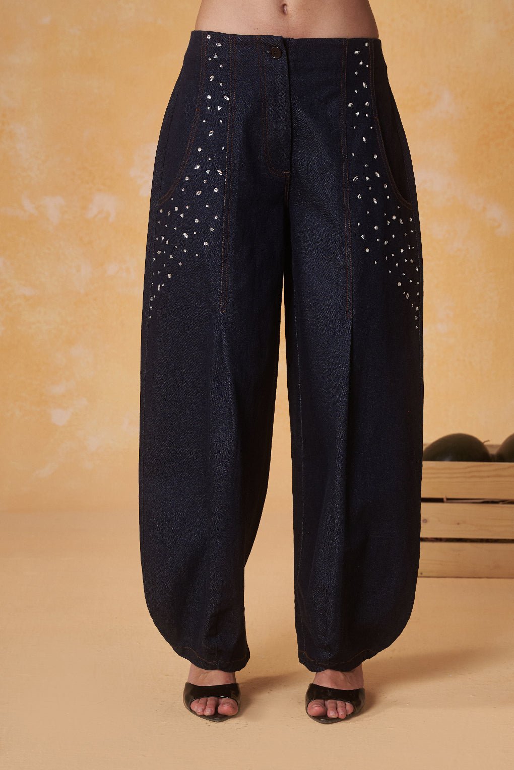 Cosmic Dot Denim Pant