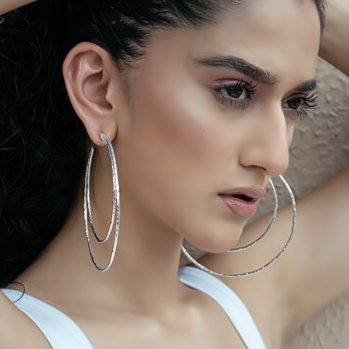 Kimberly Hoops Silver