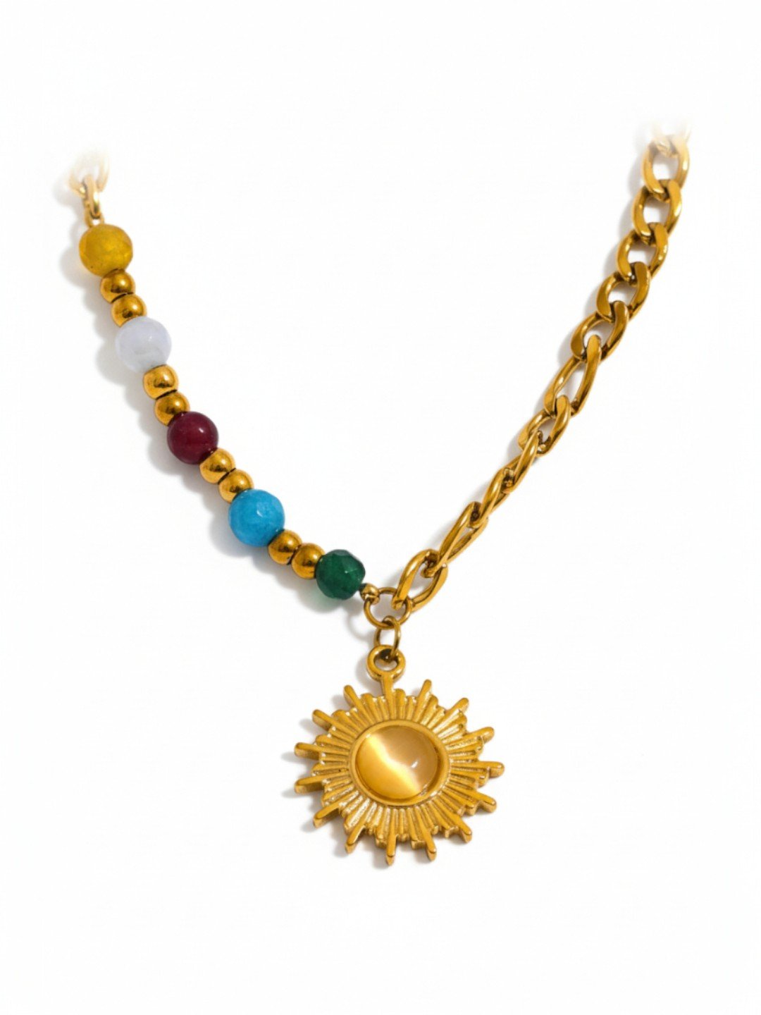Sun Pendant France Necklace