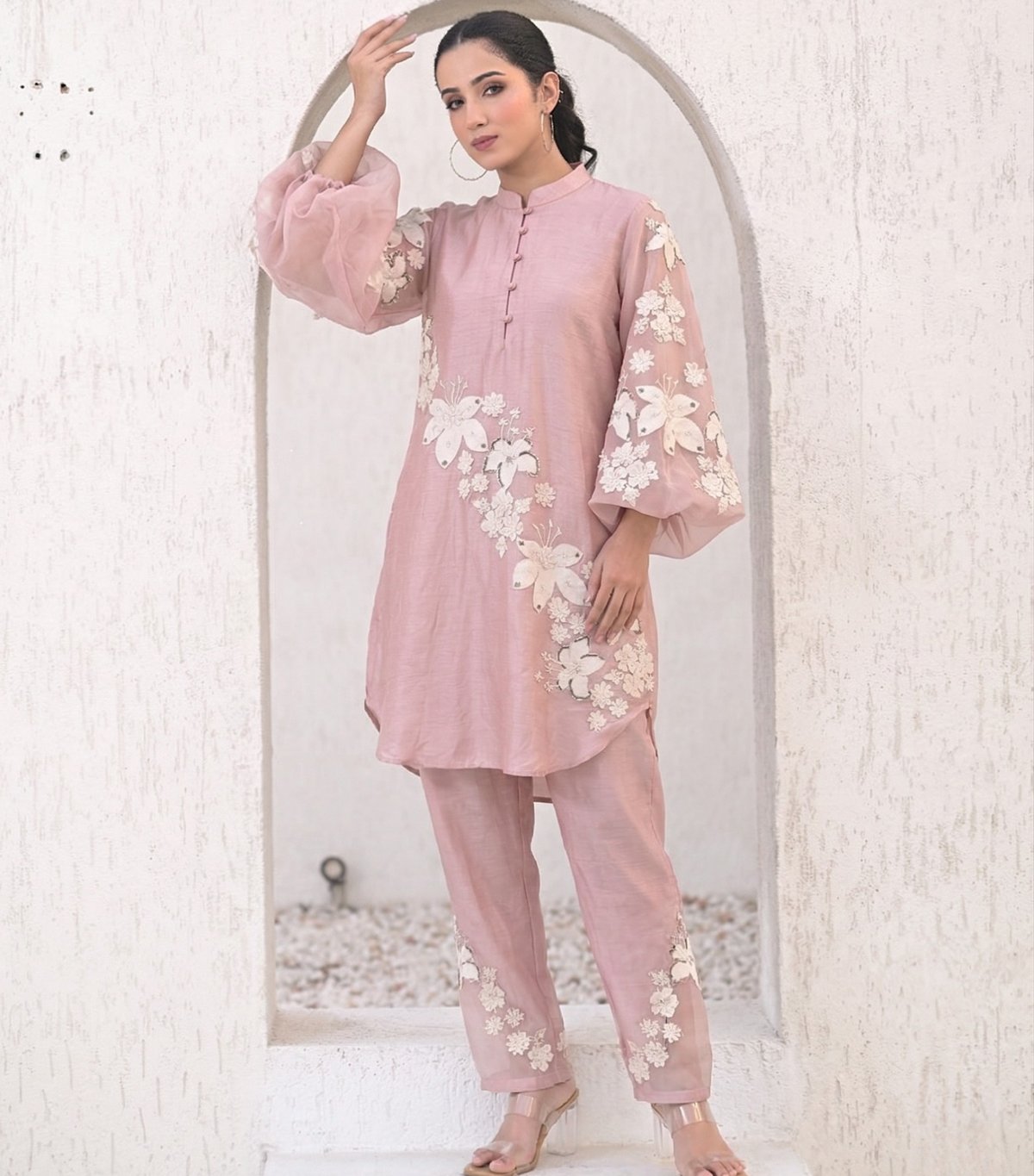 Fleur Noir Tunic Set