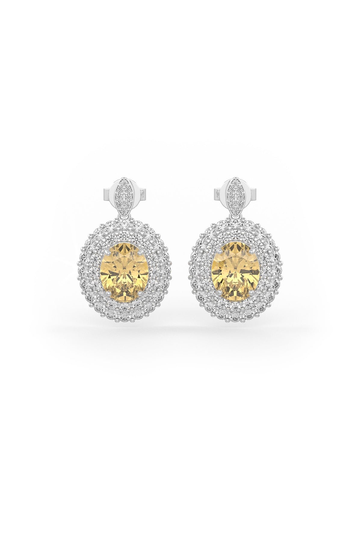 Yellow Twilight Sparkle Statement Earrings