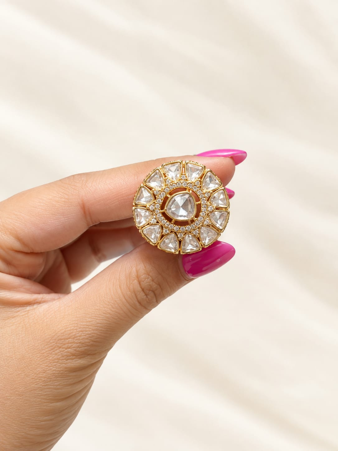 Adaa Polki Ring