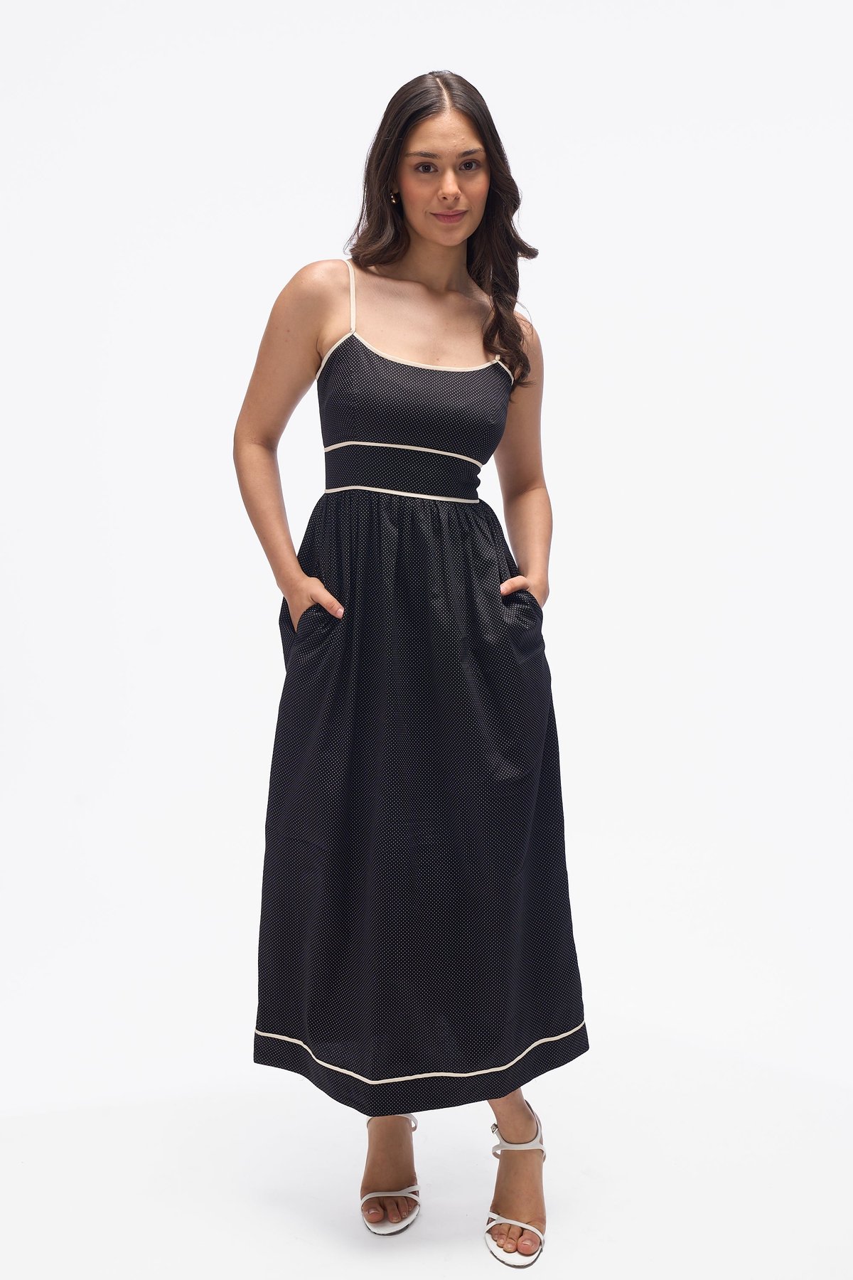 Cooper- Black with White Polka Dots
