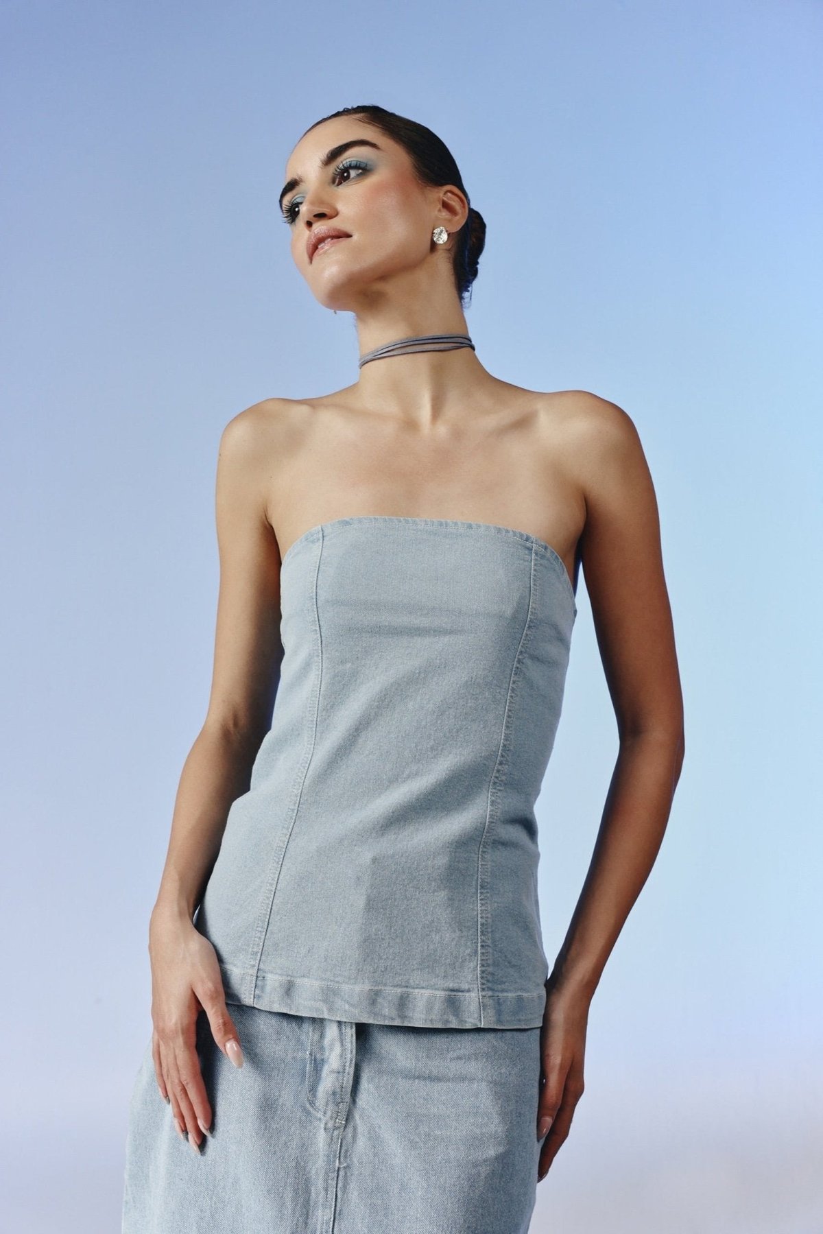 Mist Strapless Top