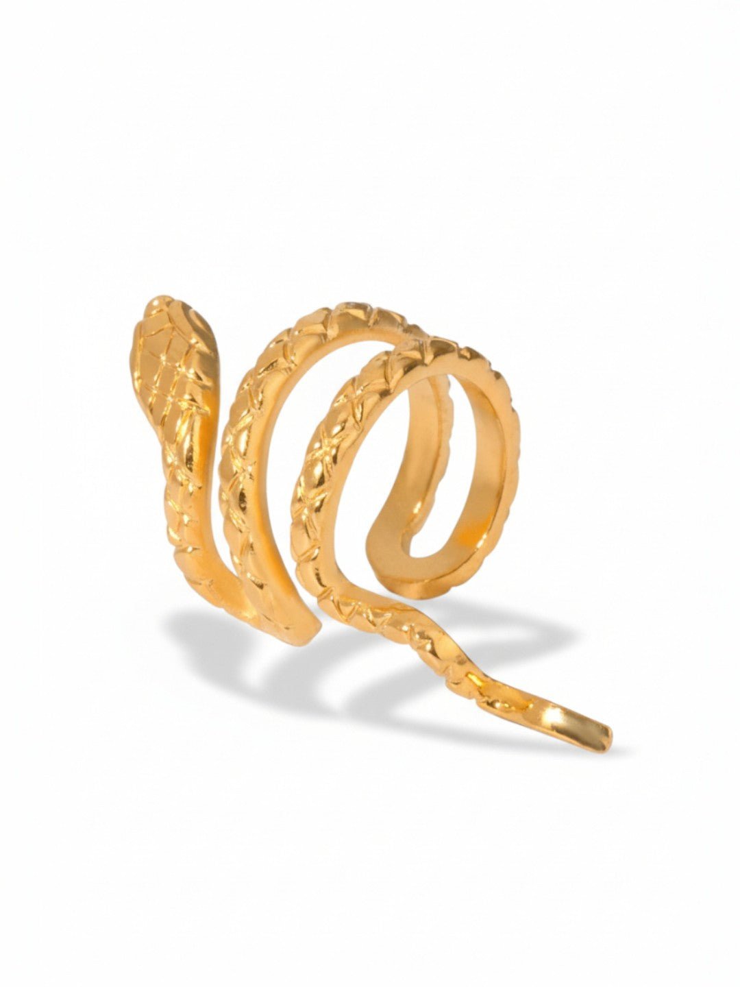 Snake Textured Ear Cuff Earrings