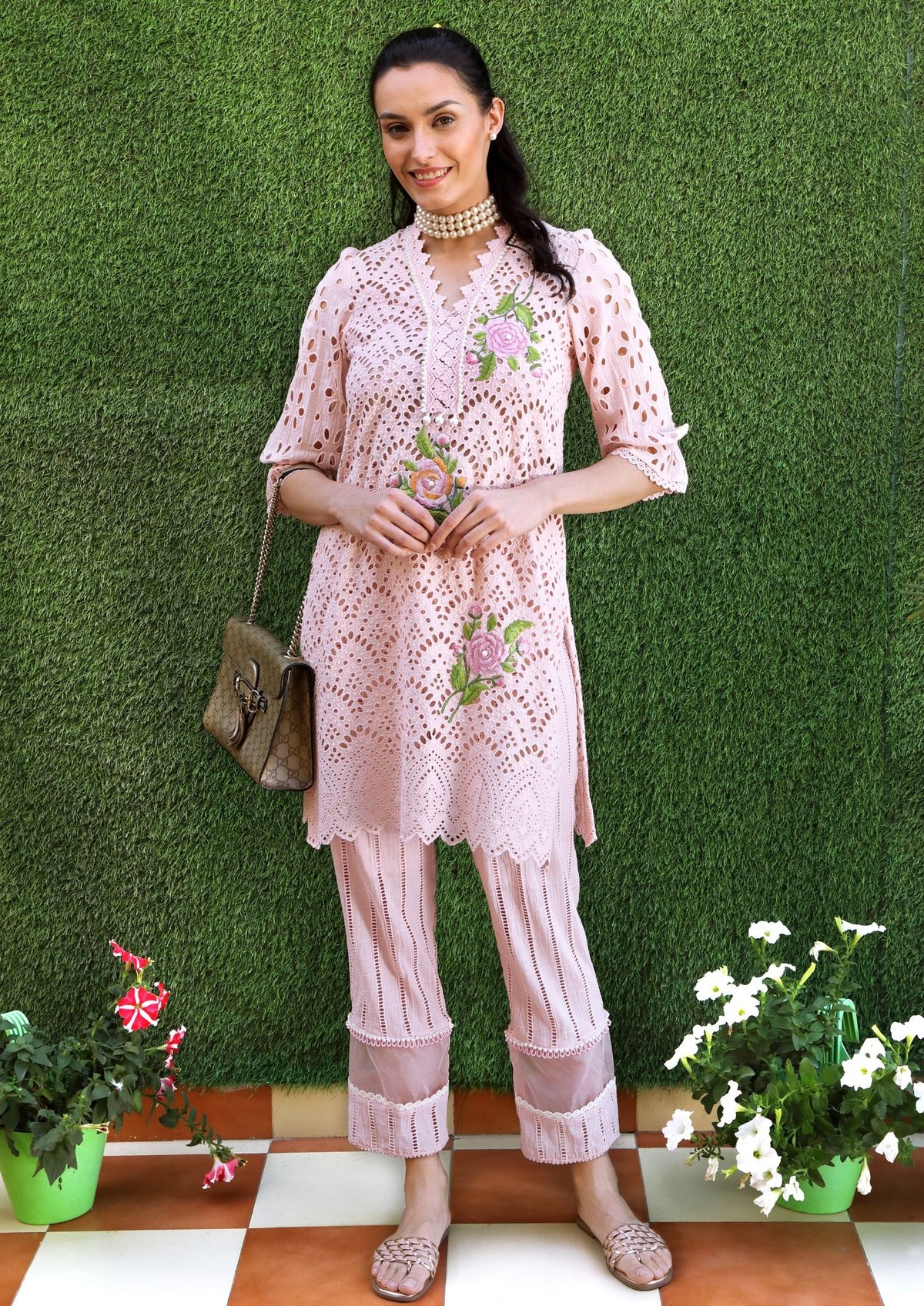 Saanvi Cutwork Kurta Co-ord Set