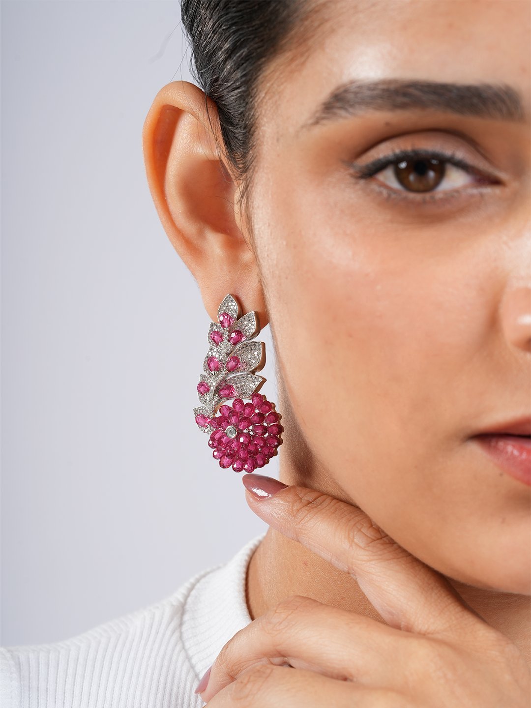 Ruby Drop Earrings