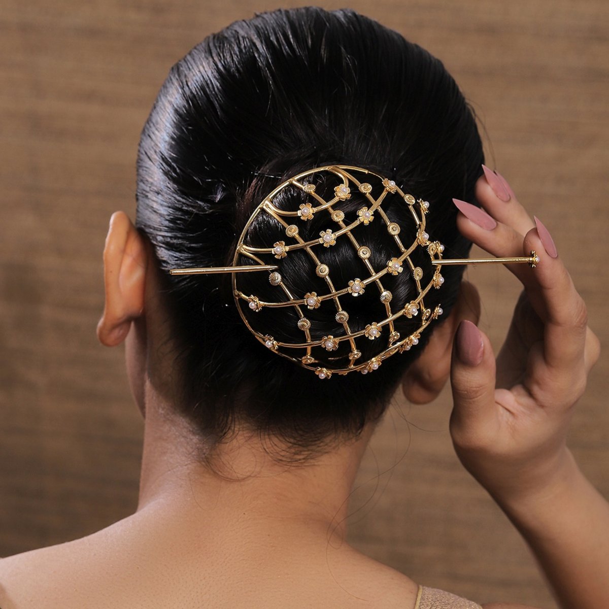 Pearl Hair Bun Accessory