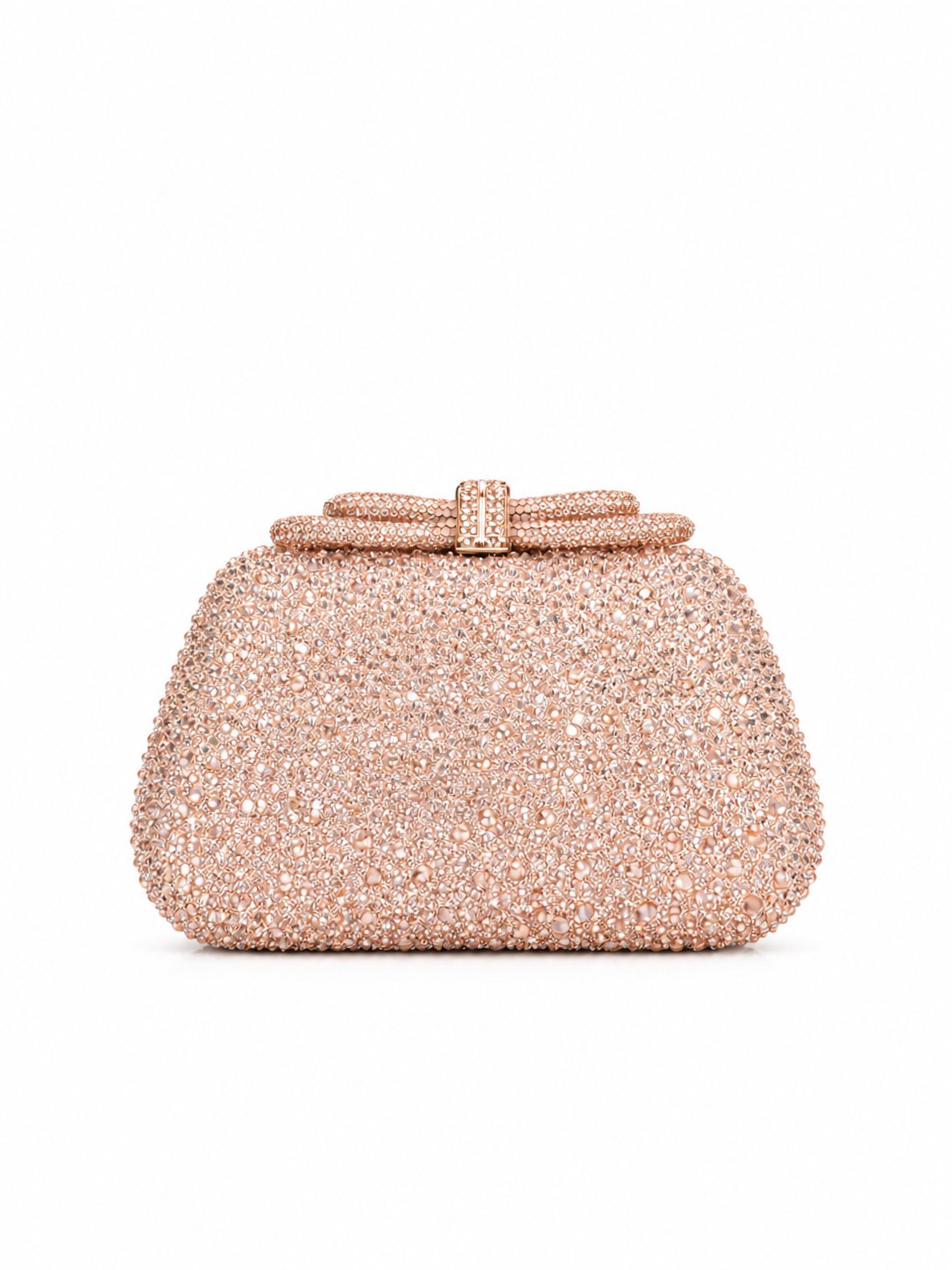 Alessia Rhinestone Clutch Bag with Bow