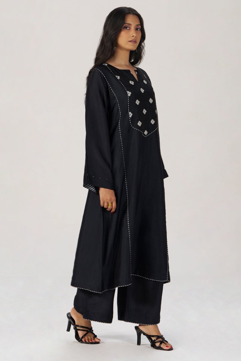 Black Silk Festive Co-ord Set