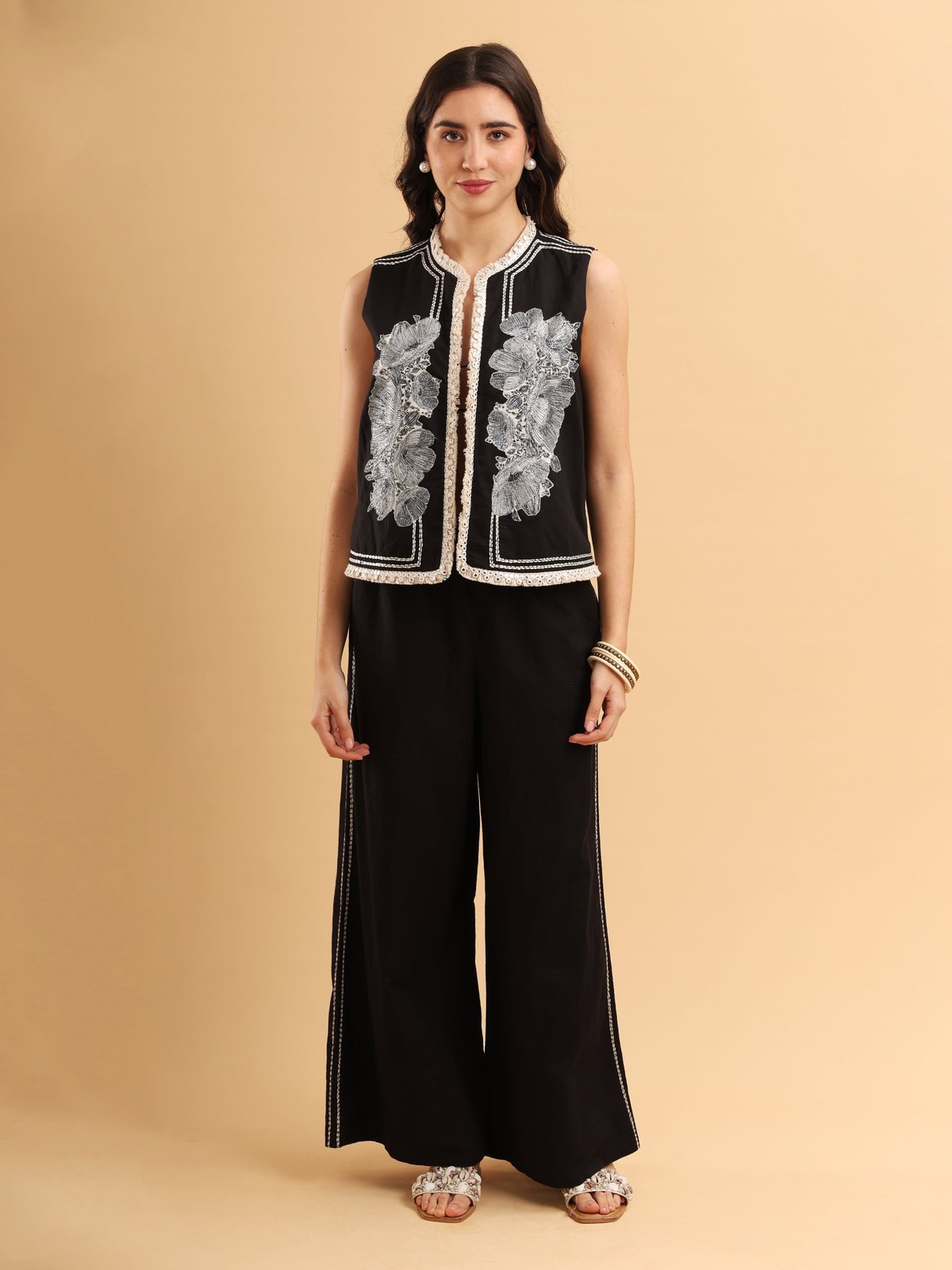 Luna Fleur Embroidered Co-Ord Set
