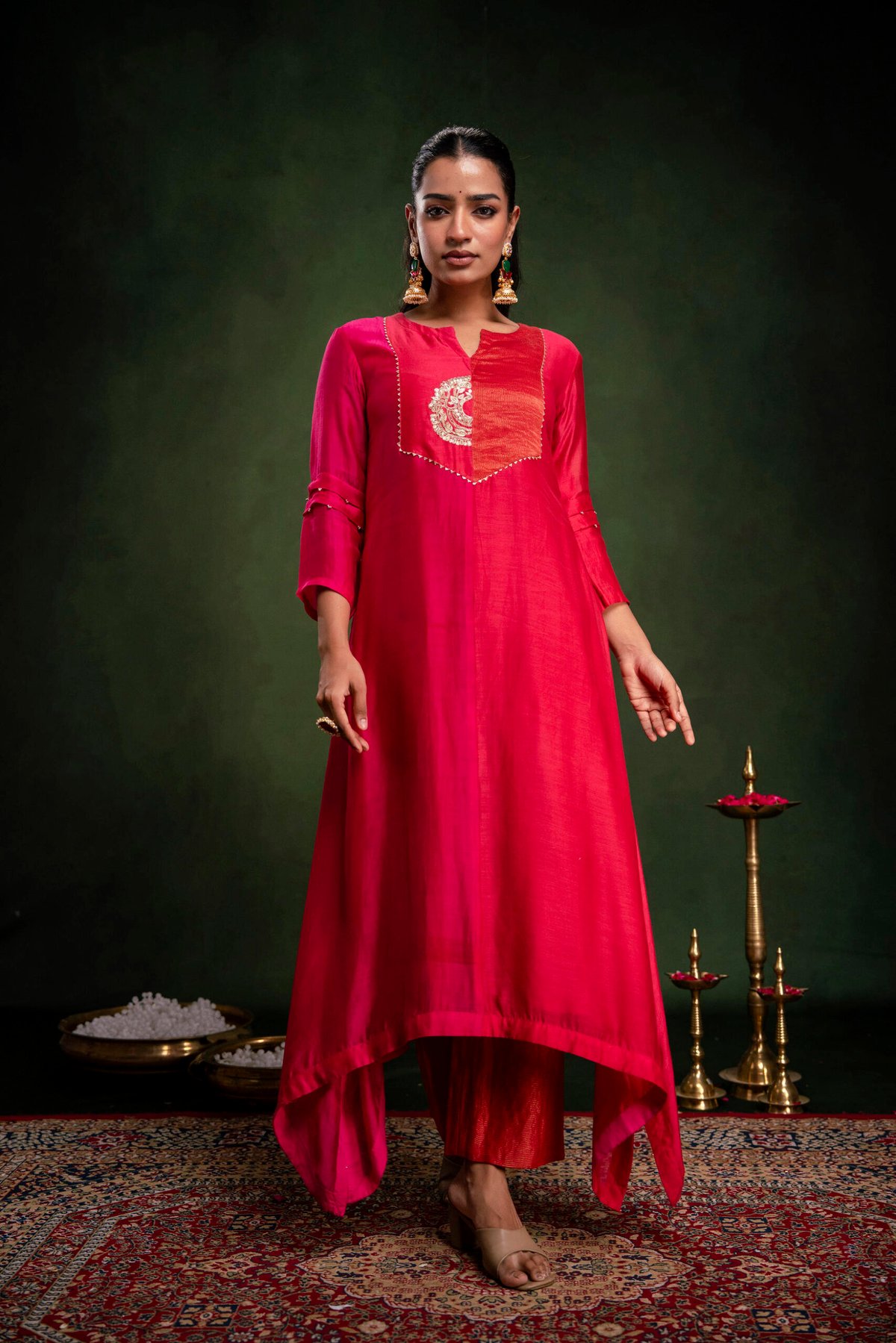 Red/Rani 2 Pc Set