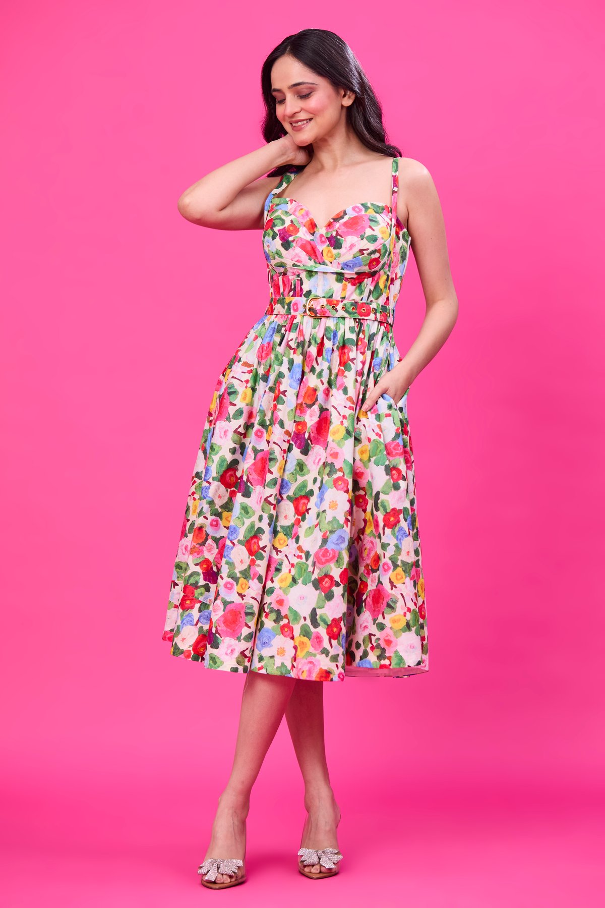 Midi Floral Dress