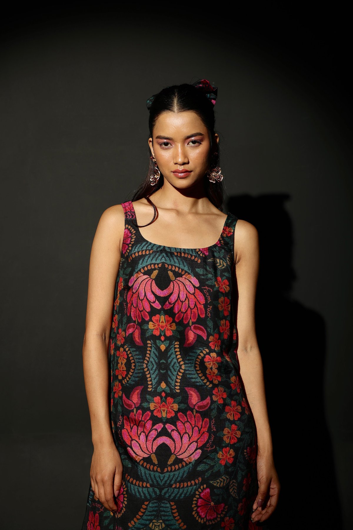 Midnight Bloom Strappy Mini