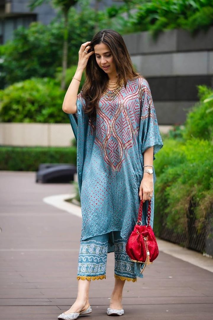 Wave Sequence Kaftan-Grey