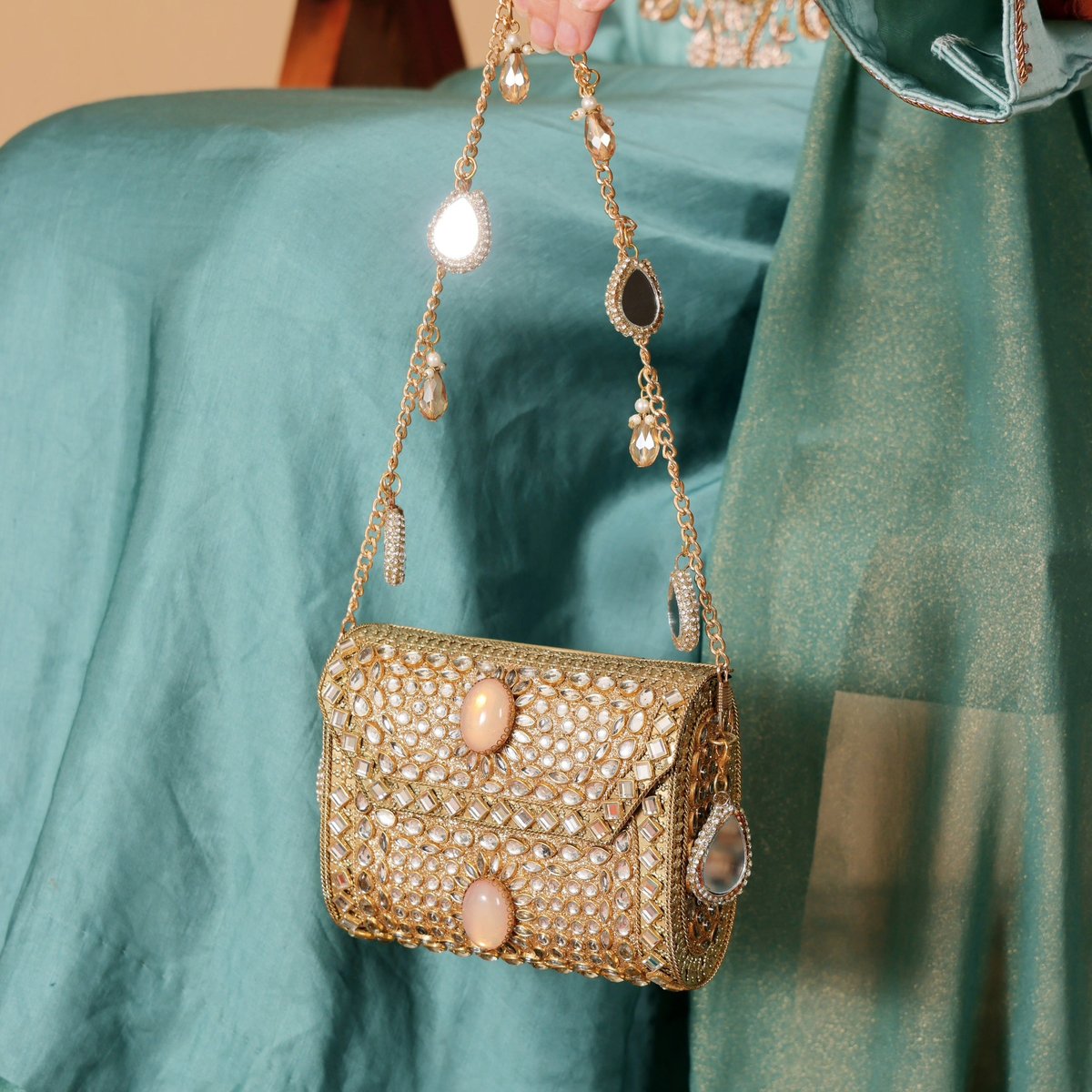 Ira mini mosaic bag pink
