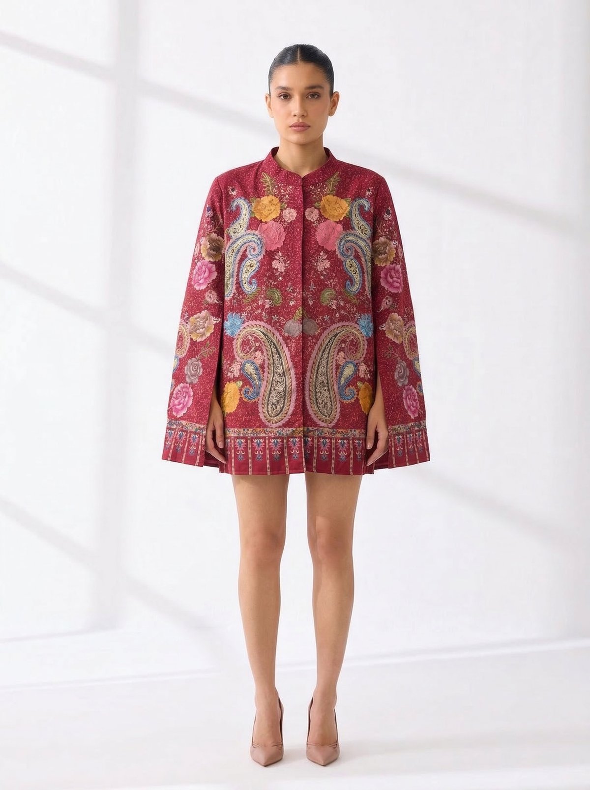 Rose Kalamkari Embroidered