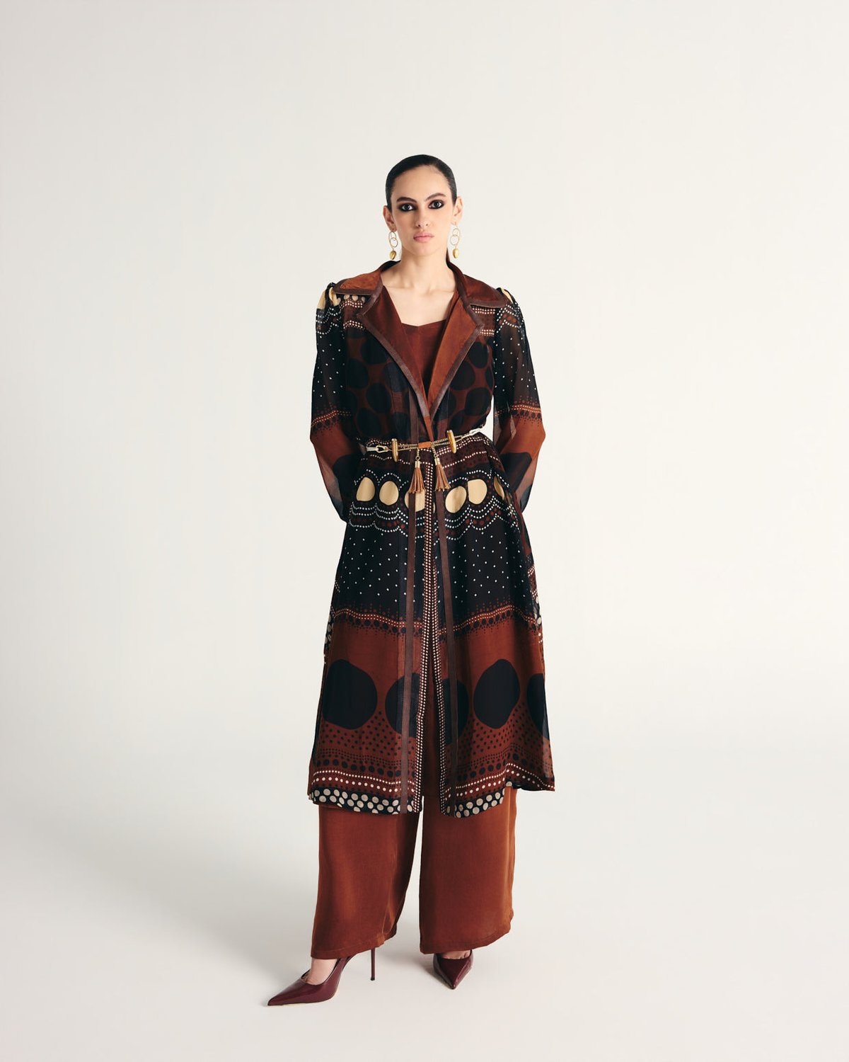 Ruwaida Trench Coat Set