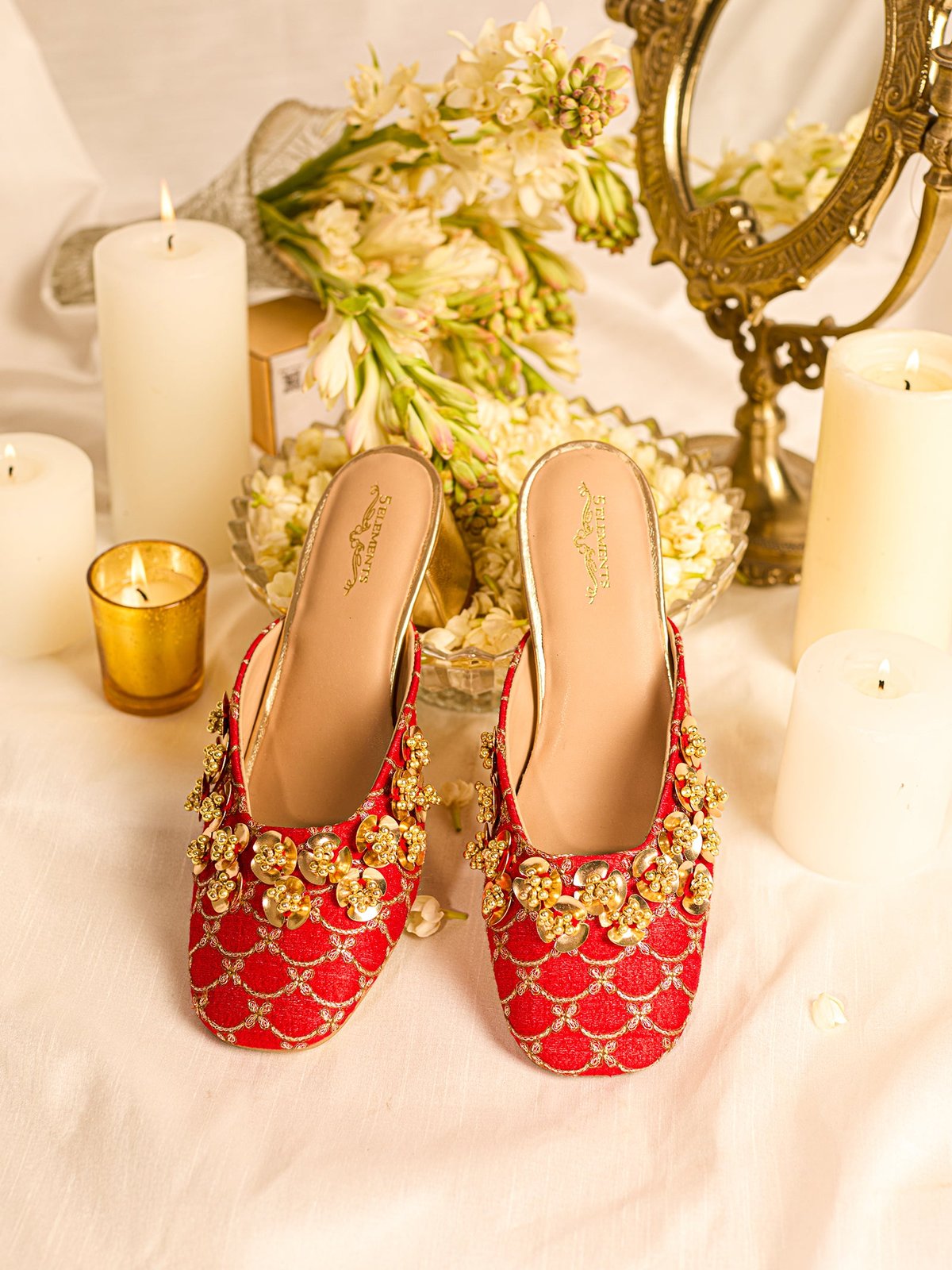 Nabhya Red (Mule Heel)