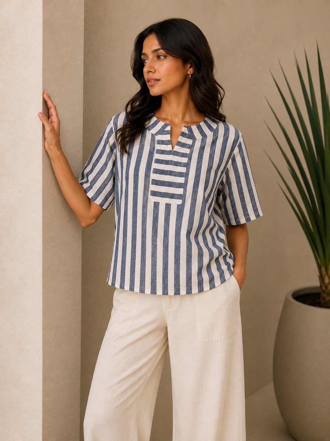 Noor Stripe Top