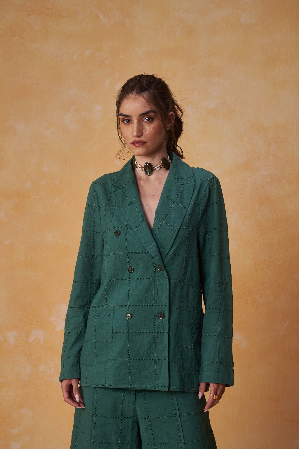 Oppa Schiffli Checkmate Coat