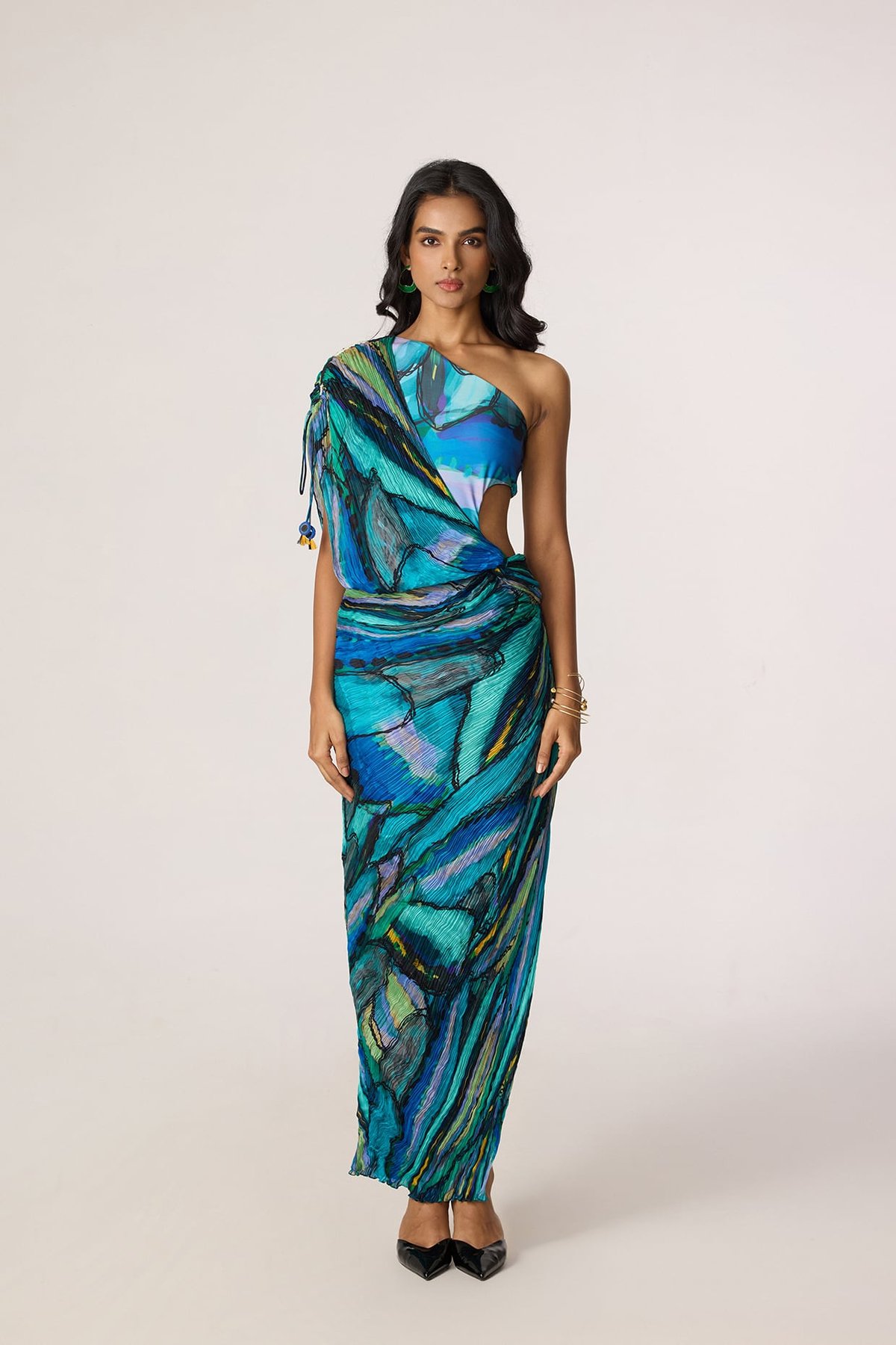 Linny Dress - Abstract Print