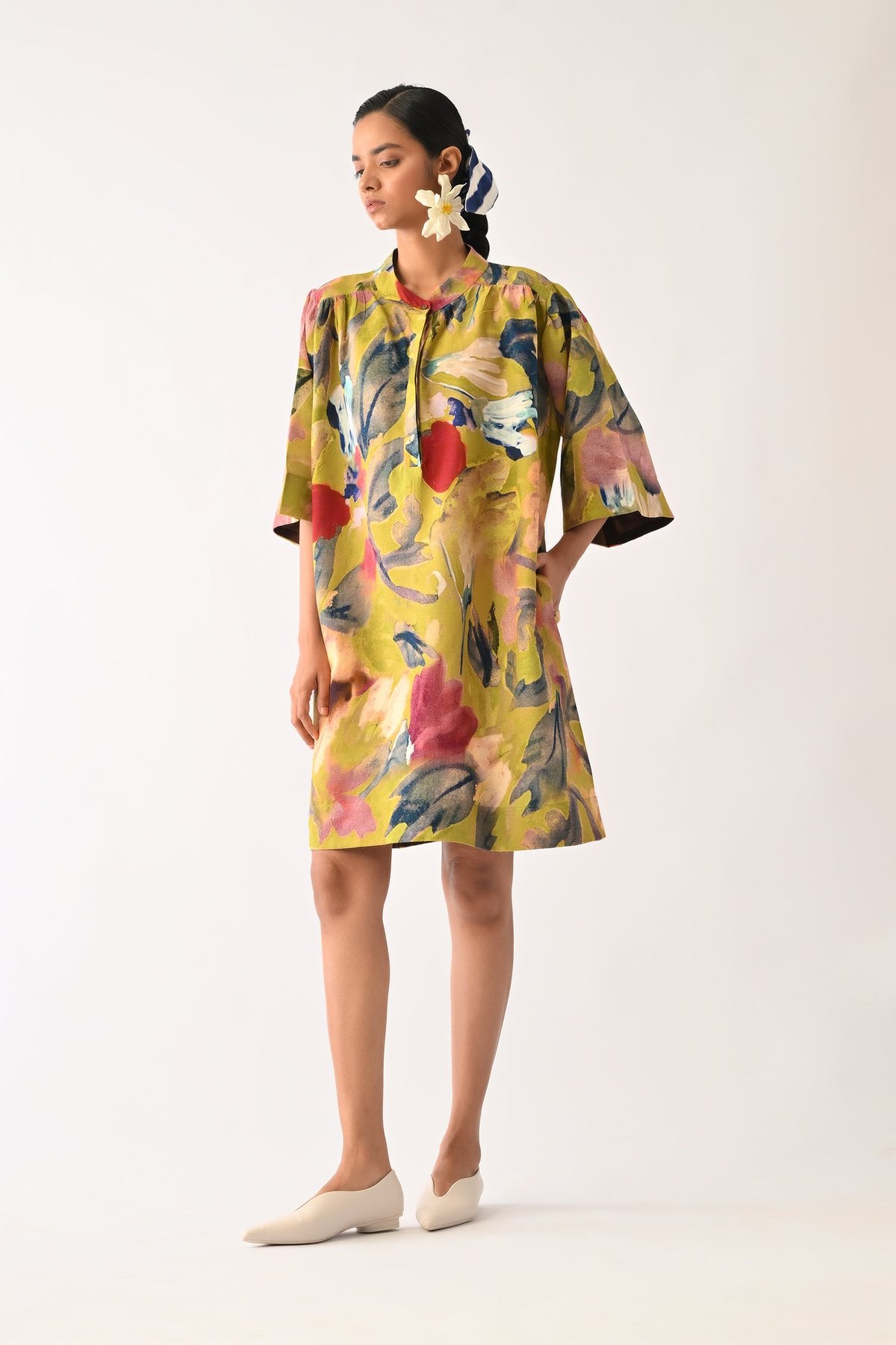 Liberty Olive Beach Dress
