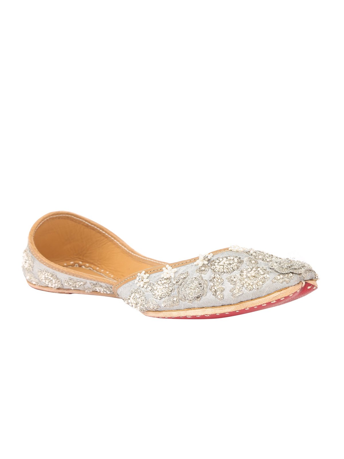 Silver Lustrous Jutti