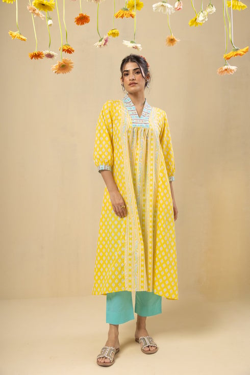 Panelled Flare Kurta