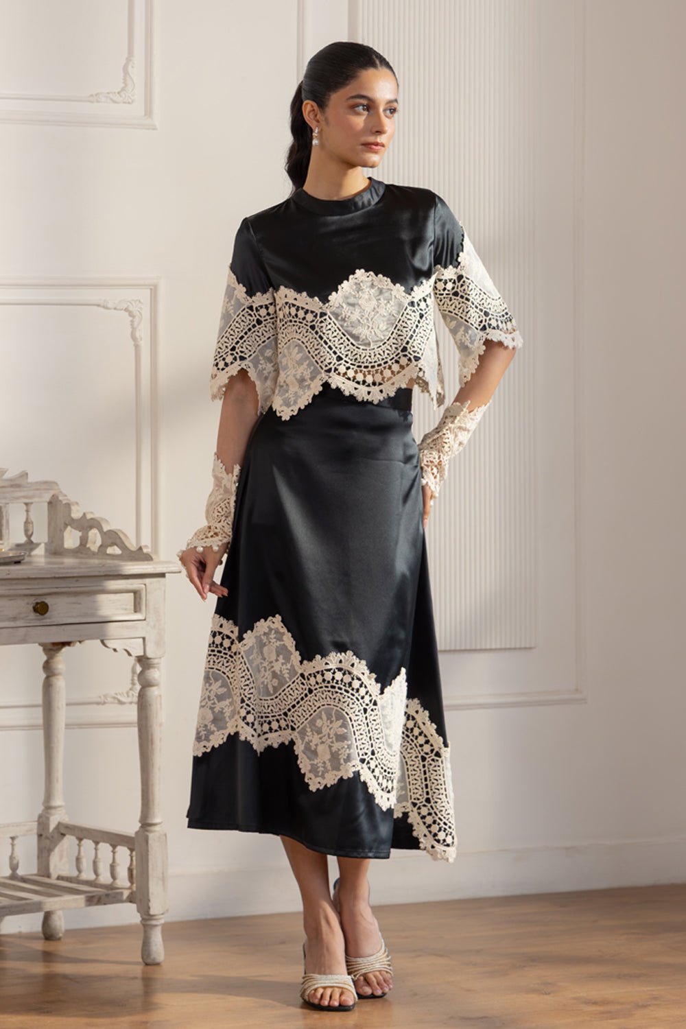 Lace Abundance Classic Skirt Set
