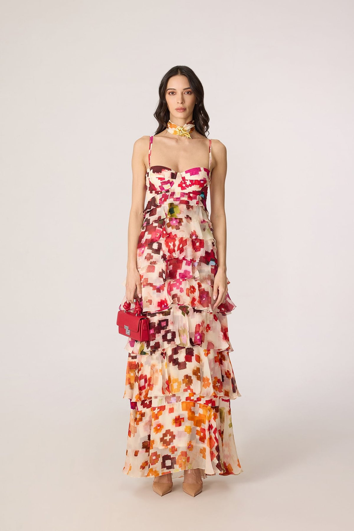 Martina Dress - Ikat Inspired Print