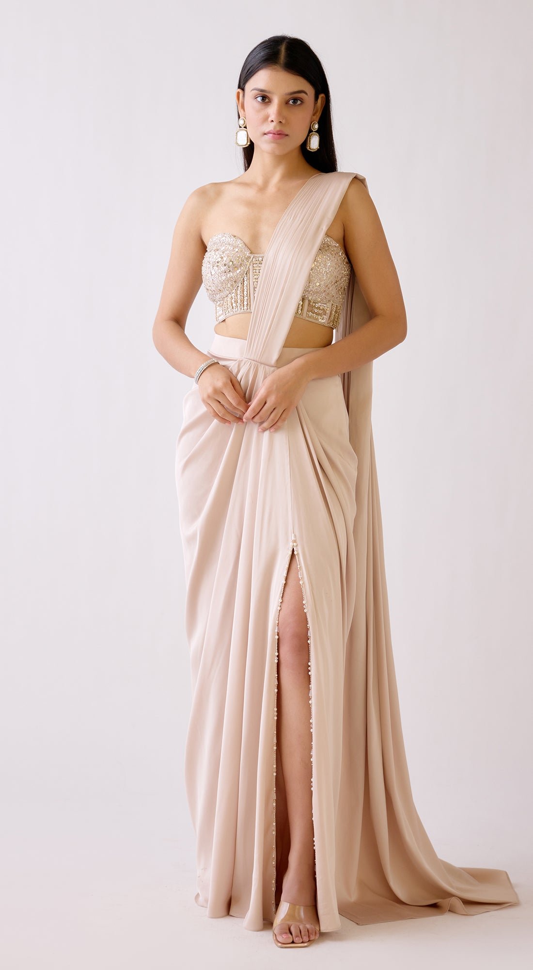 The Nightfall Fete Draped Saree
