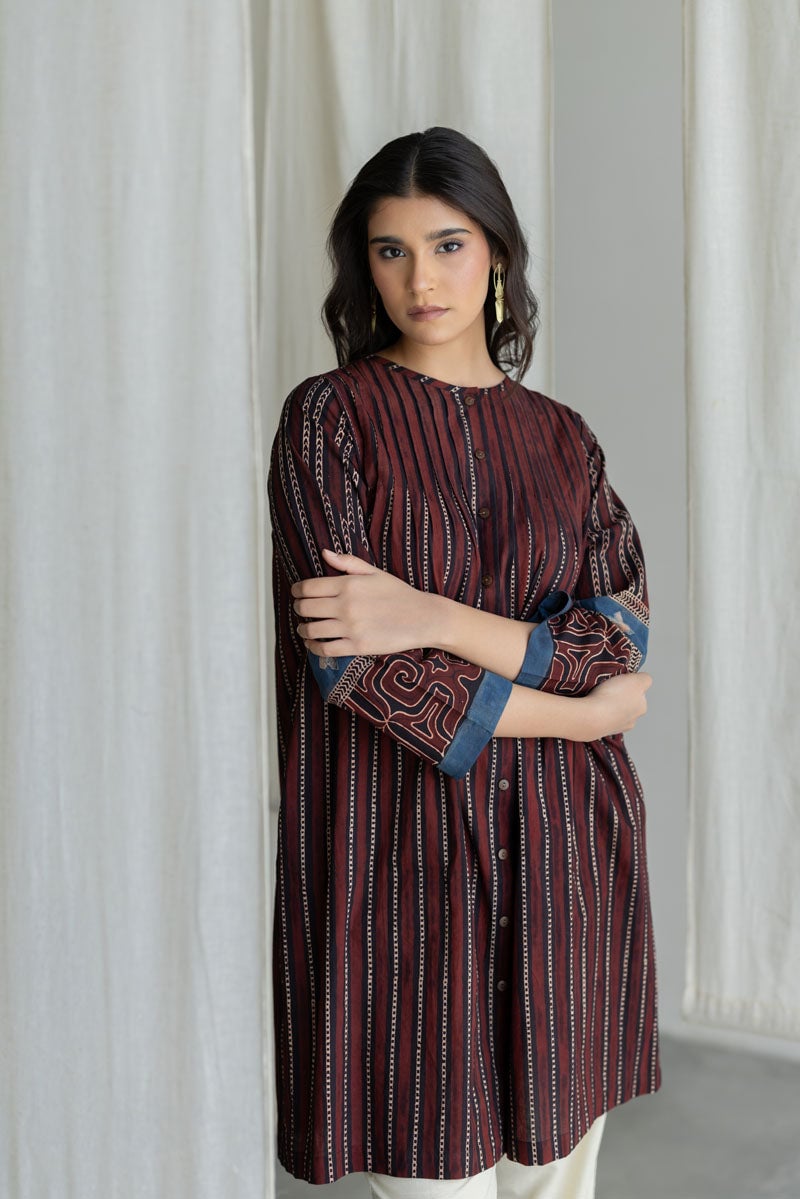 Short Pintuck Kurta Set - Vaya