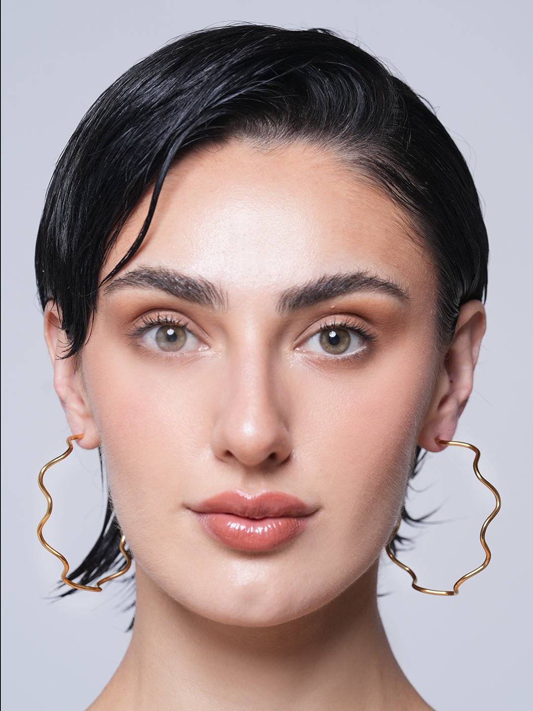 Wave CC Hoop Earrings