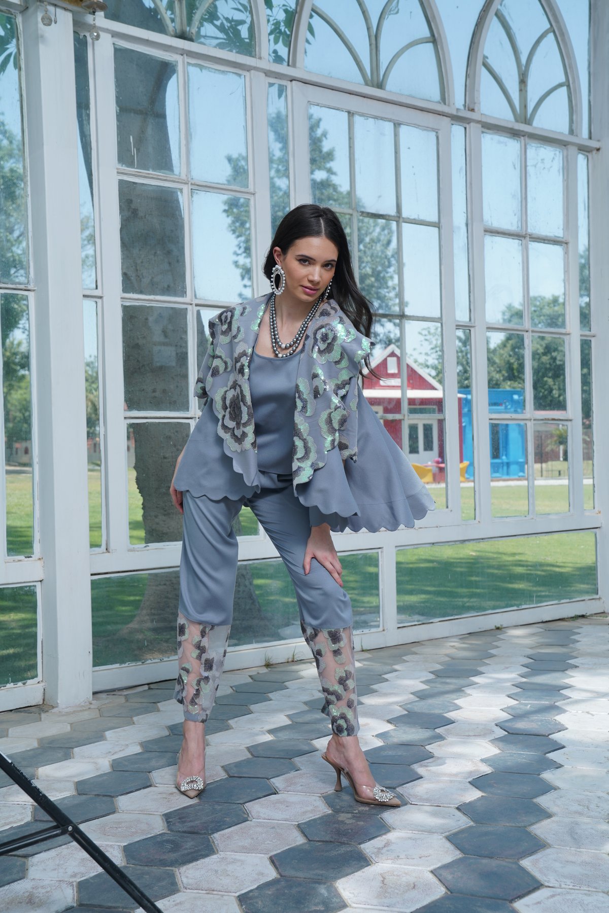 Blessed Co-Ord Grey
