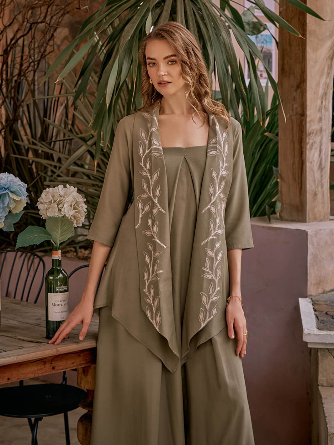 Olivia Embroidered Cape