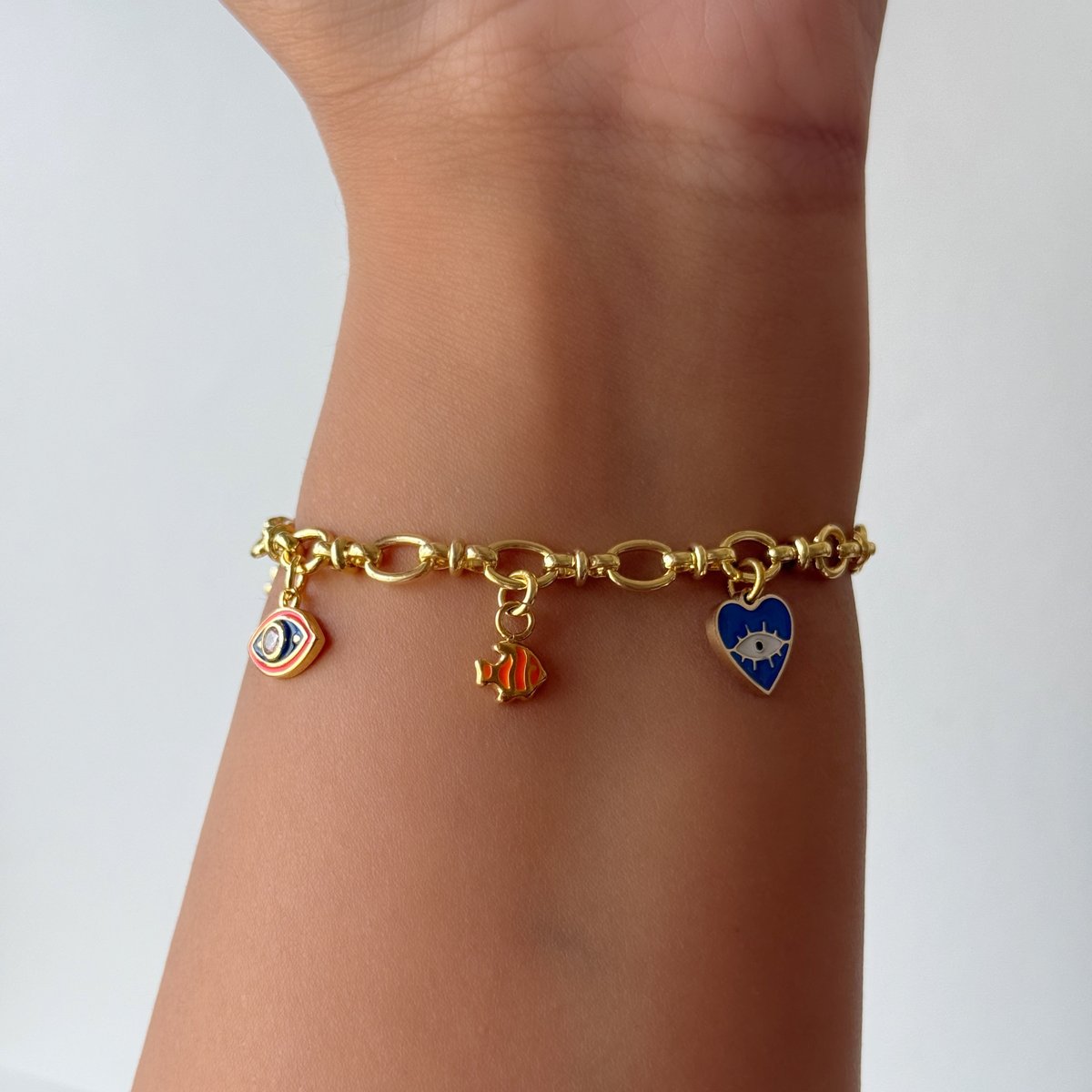 Evil Eye Pre-Made Charm Bracelet