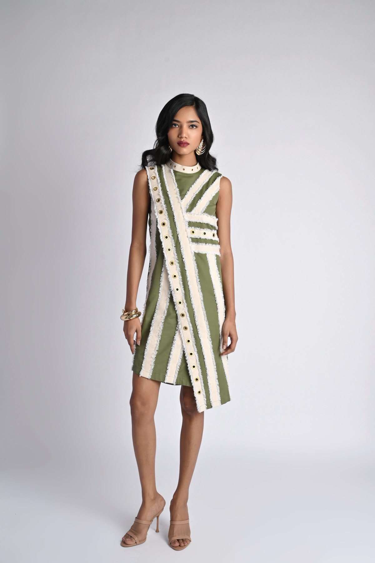 Linear Luxe Shift Dress