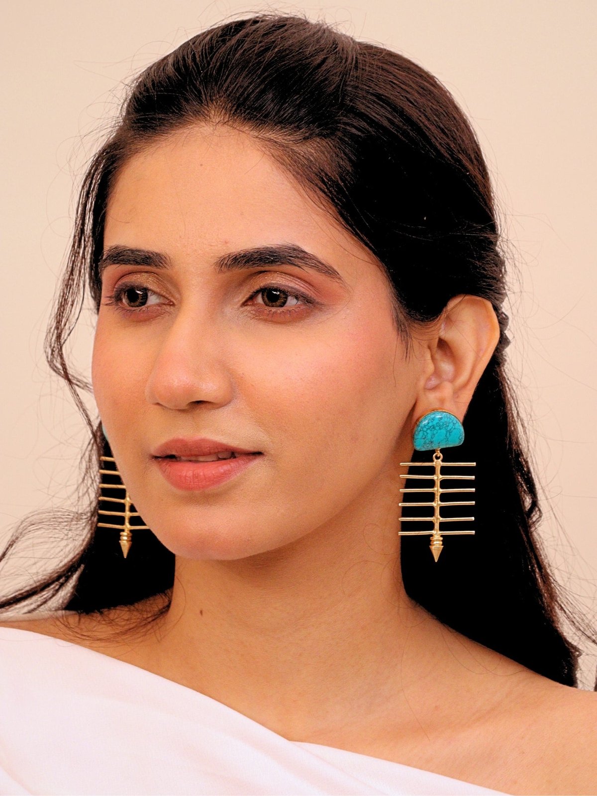 Ferozah Earrings for Women 18K Gold Plated