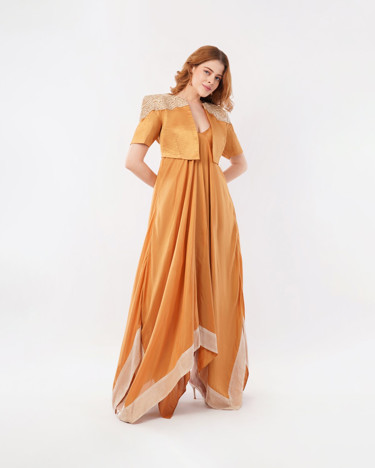 Gaia with dress
