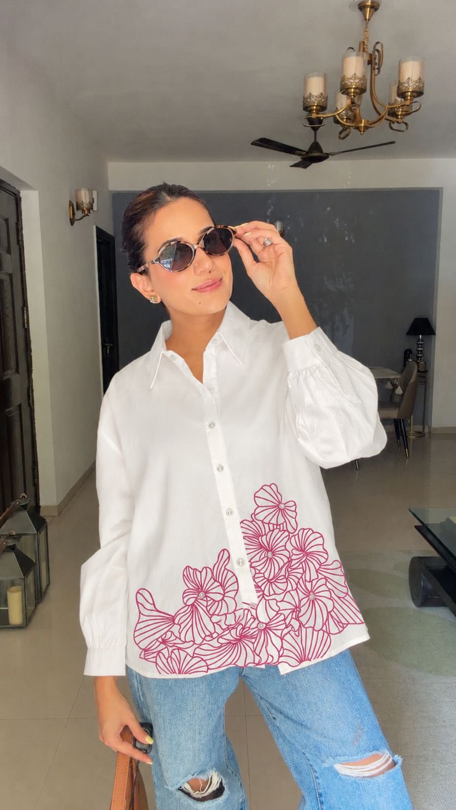 Petal Poetry Poplin Shirt