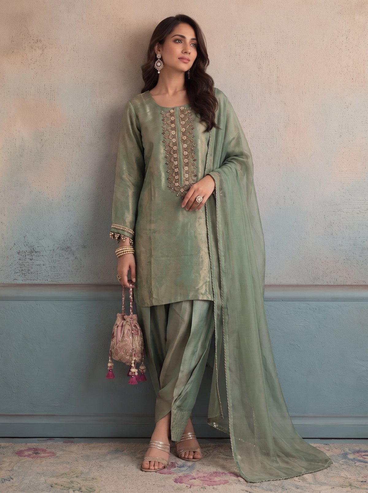 Green Ivy Kurta Set